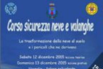 Corso sicurezza neve e valanghe