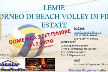 TORNEO DI BEACH VOLLEY DI FINE ESTATE