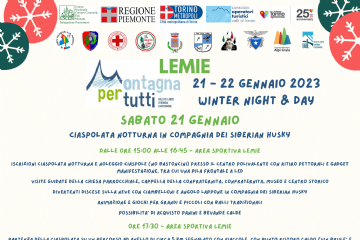 SABATO 21 GENNAIO 2023 - CIASPOLATA NOTTURNA IN COMPAGNIA DEI SIBERIAN HUSKY