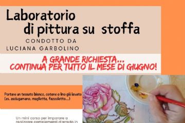 Laboratorio di pittura su stoffa