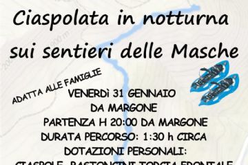Ciaspolata in notturna sui sentieri delle masche