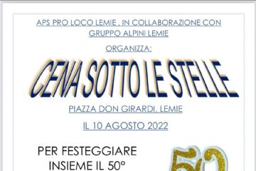 Cena sotto le stelle