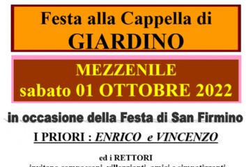 Festa alla Cappella di Giardino - San Firmino