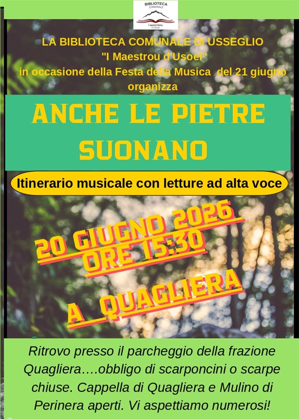 Anche le pietre suonano