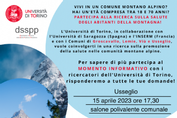 Indagine sulla salute degli abitanti in montagna